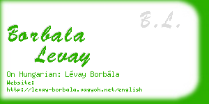 borbala levay business card
